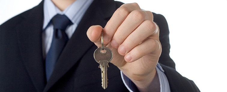 Hand holding keys